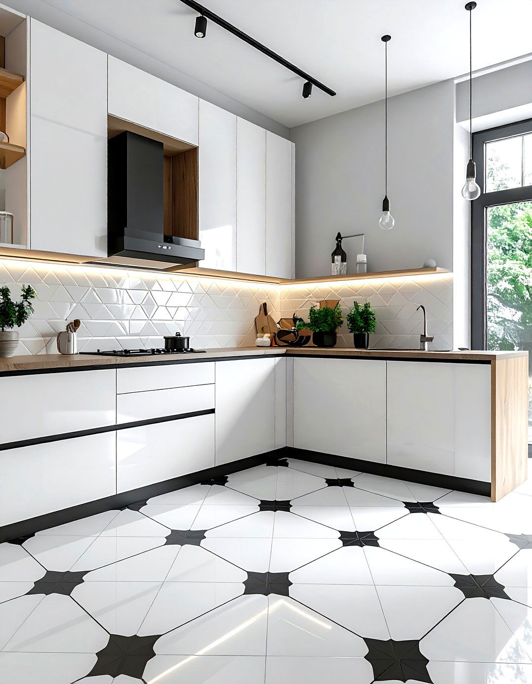Tile paint - 30 kitchen on a budget ideas
