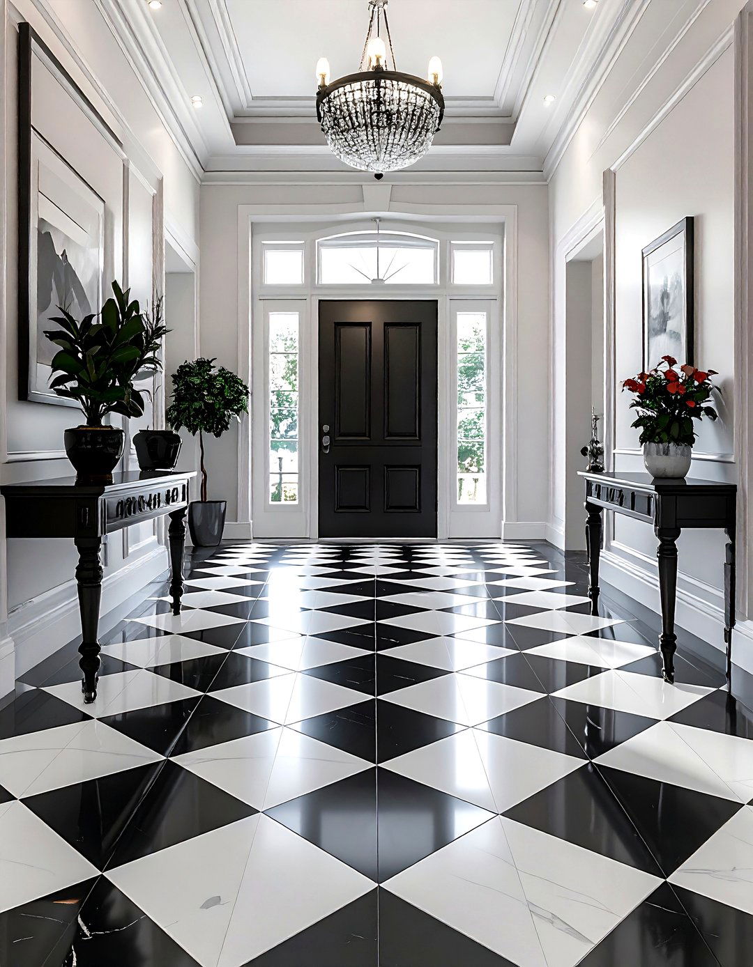 Tiled Entryway Floor - 30 statement piece ideas