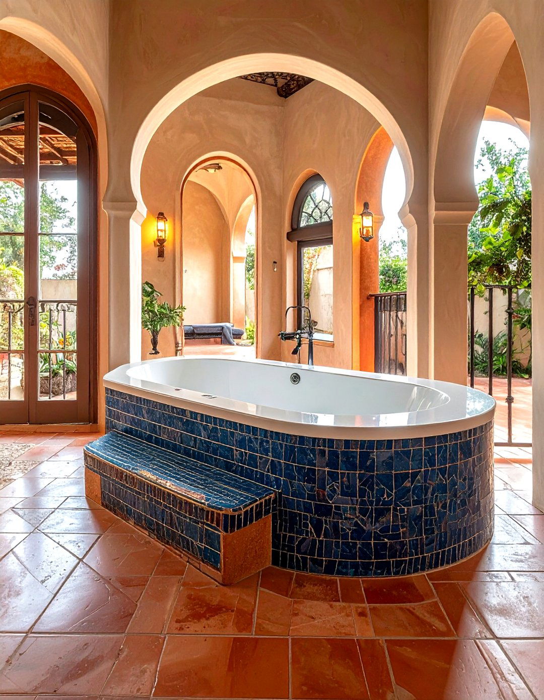 Tiled Soaking Tub - 30 soaking tub ideas