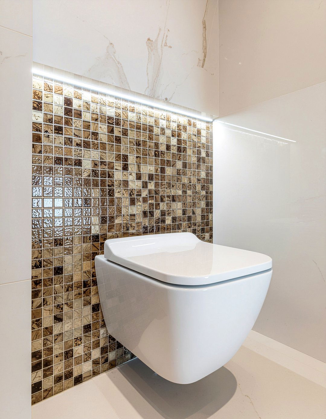 Tiled Toilet Niche - 30 bathroom toilet ideas