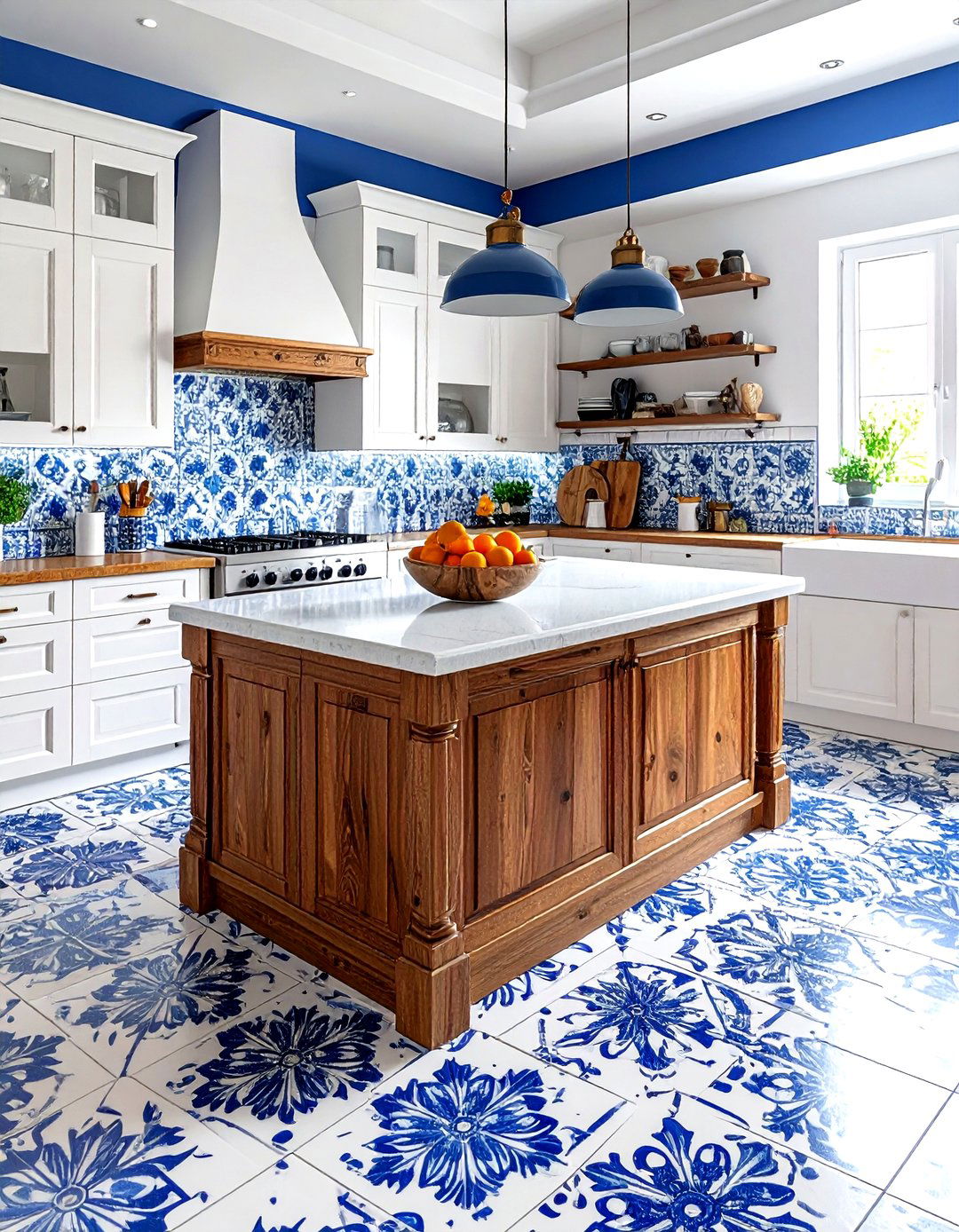 Tiled floor kitchen - 30 kitchen ideas