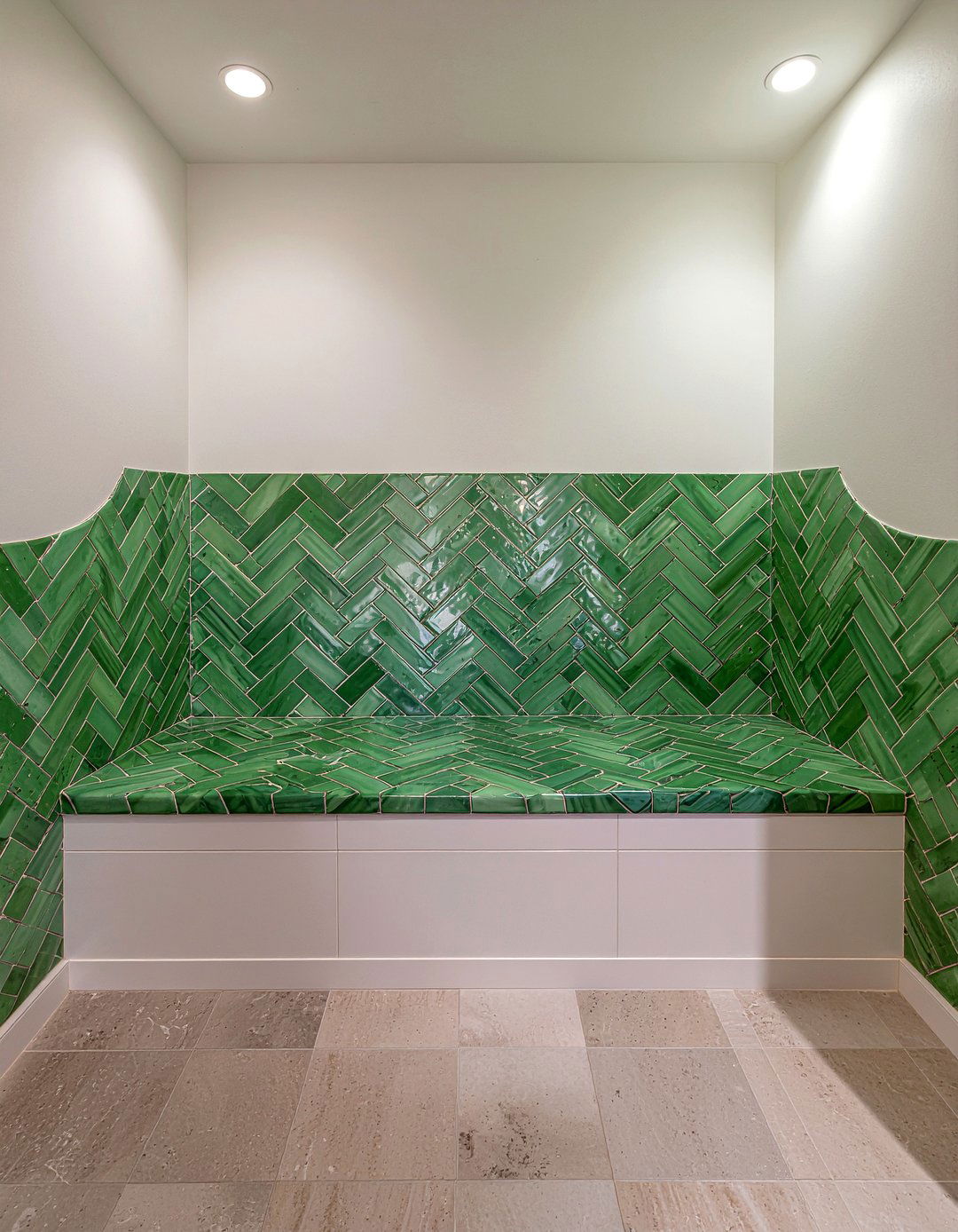 Tiled shower seat - 30 bathroom bench seating ideas