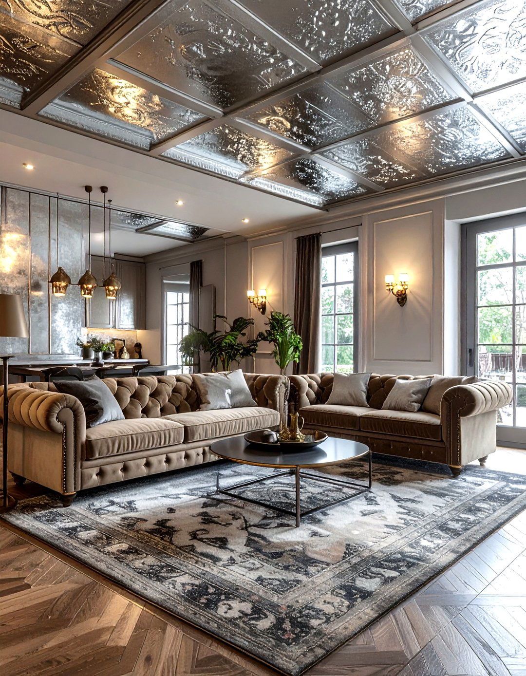 Tin Ceiling Tiles - 30 living room popcorn ceiling removal