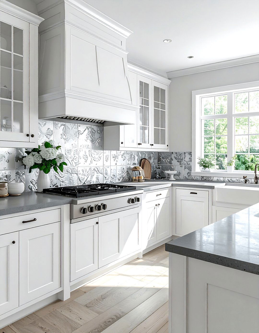 Tin Tile Backsplash - 30 DIY kitchen backsplash ideas