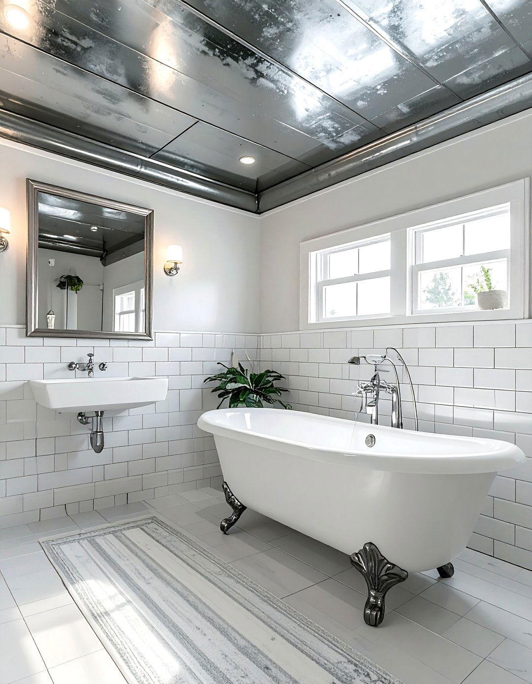 Tin bathroom ceiling - 30 bathroom ceiling design ideas
