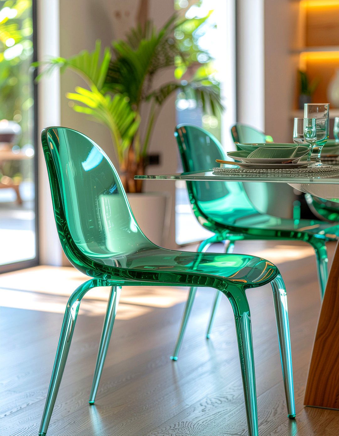 Tinted Acrylic Chair - 30 acrylic dining chair ideas