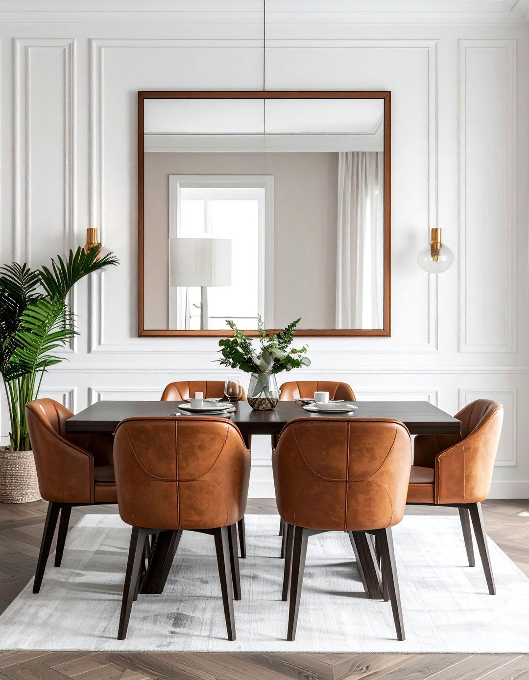 Tinted Bronze Wall Mirror - 30 mirror wall decor ideas