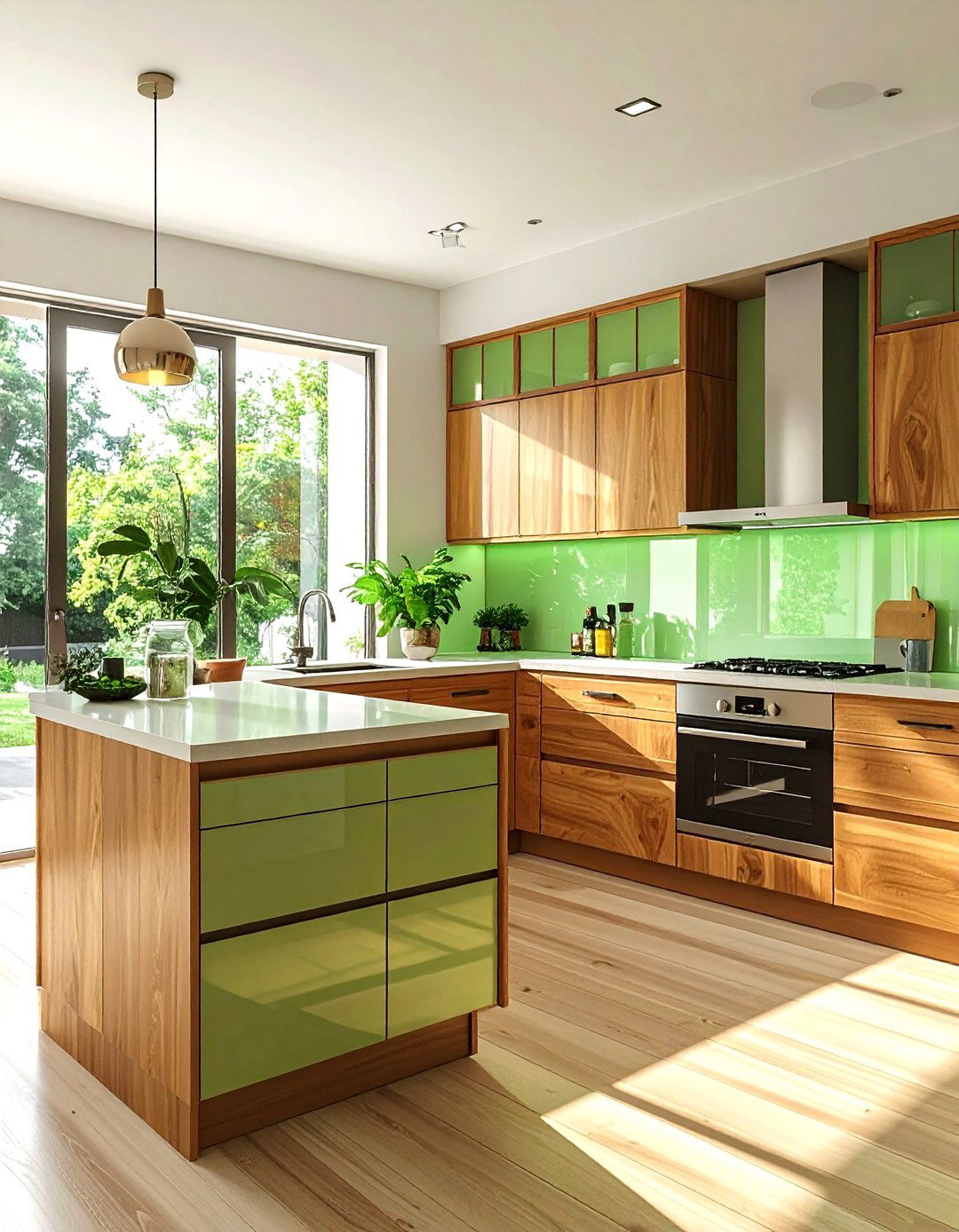 Tinted Glass Kitchen Cabinets - 30 kitchen glass door ideas