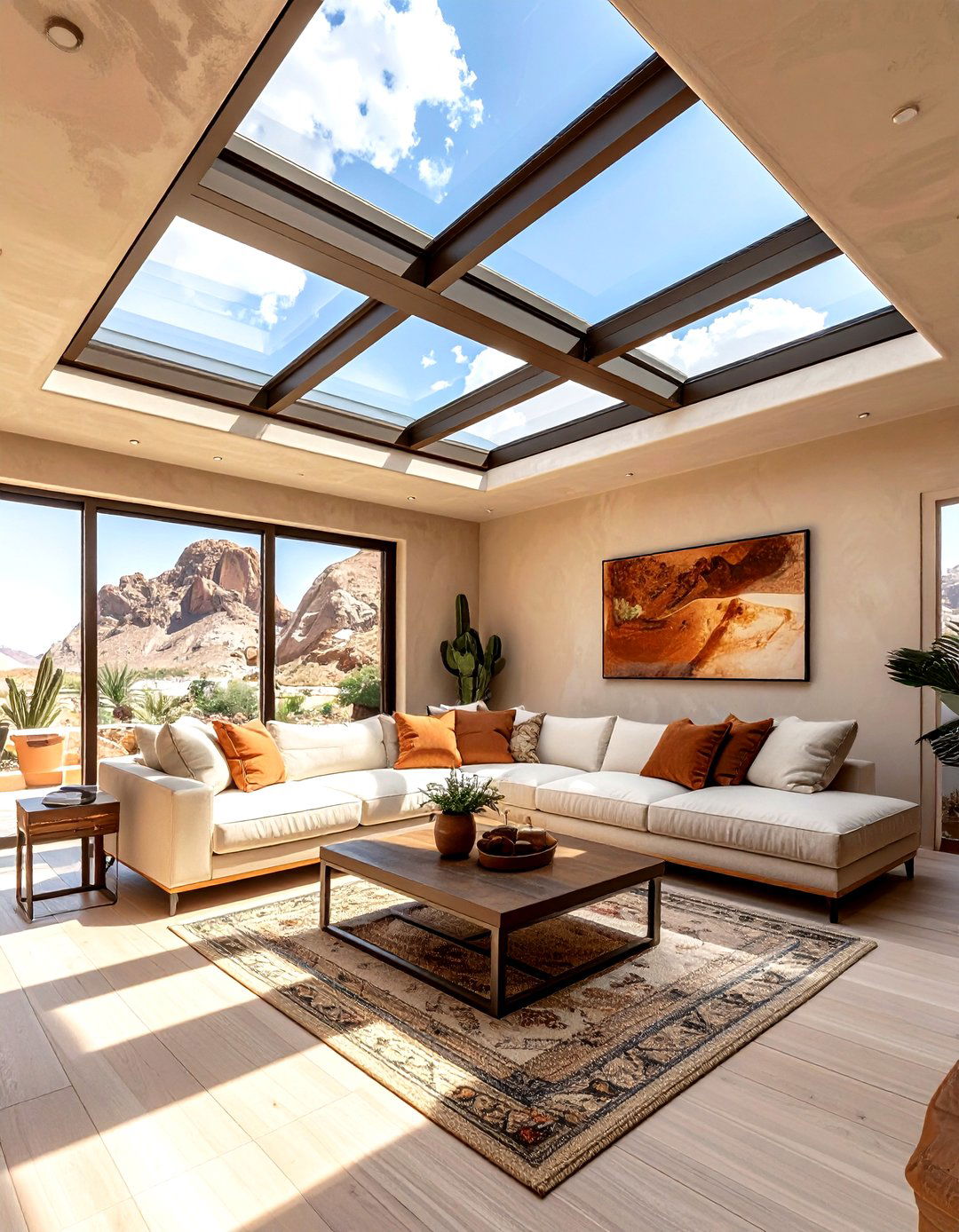Tinted Glass Living Room Skylight - 30 living room skylights