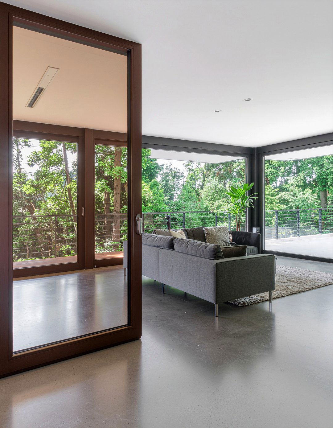 Tinted Glass Window - 30 living room privacy glass ideas