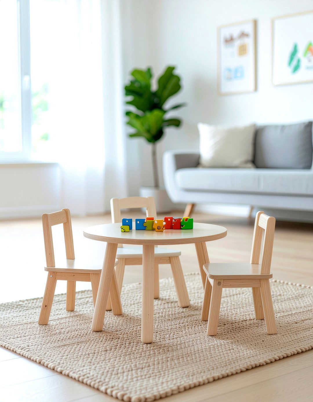 Toddler Activity Table - 30 toddler friendly living room ideas