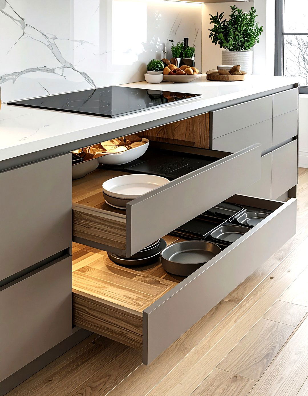 Toe Kick Drawer - 30 kitchen storage ideas