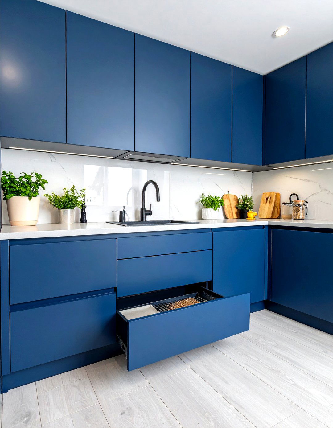 Toe Kick Drawer - 30 small kitchen organization ideas