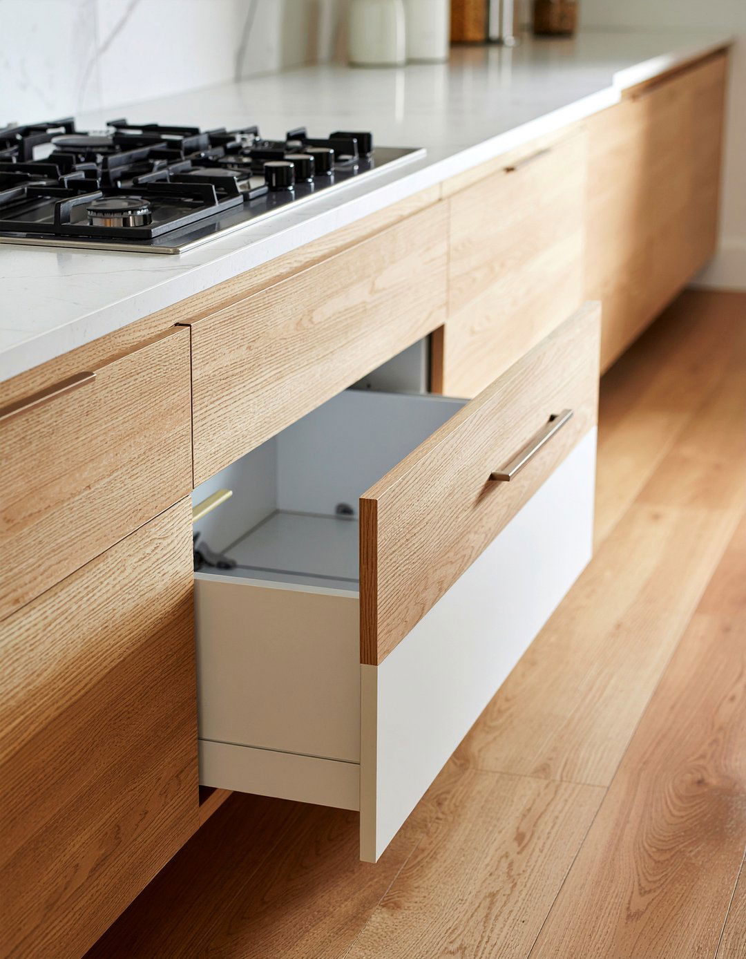 Toe Kick Drawers - 30 easy-clean kitchen ideas