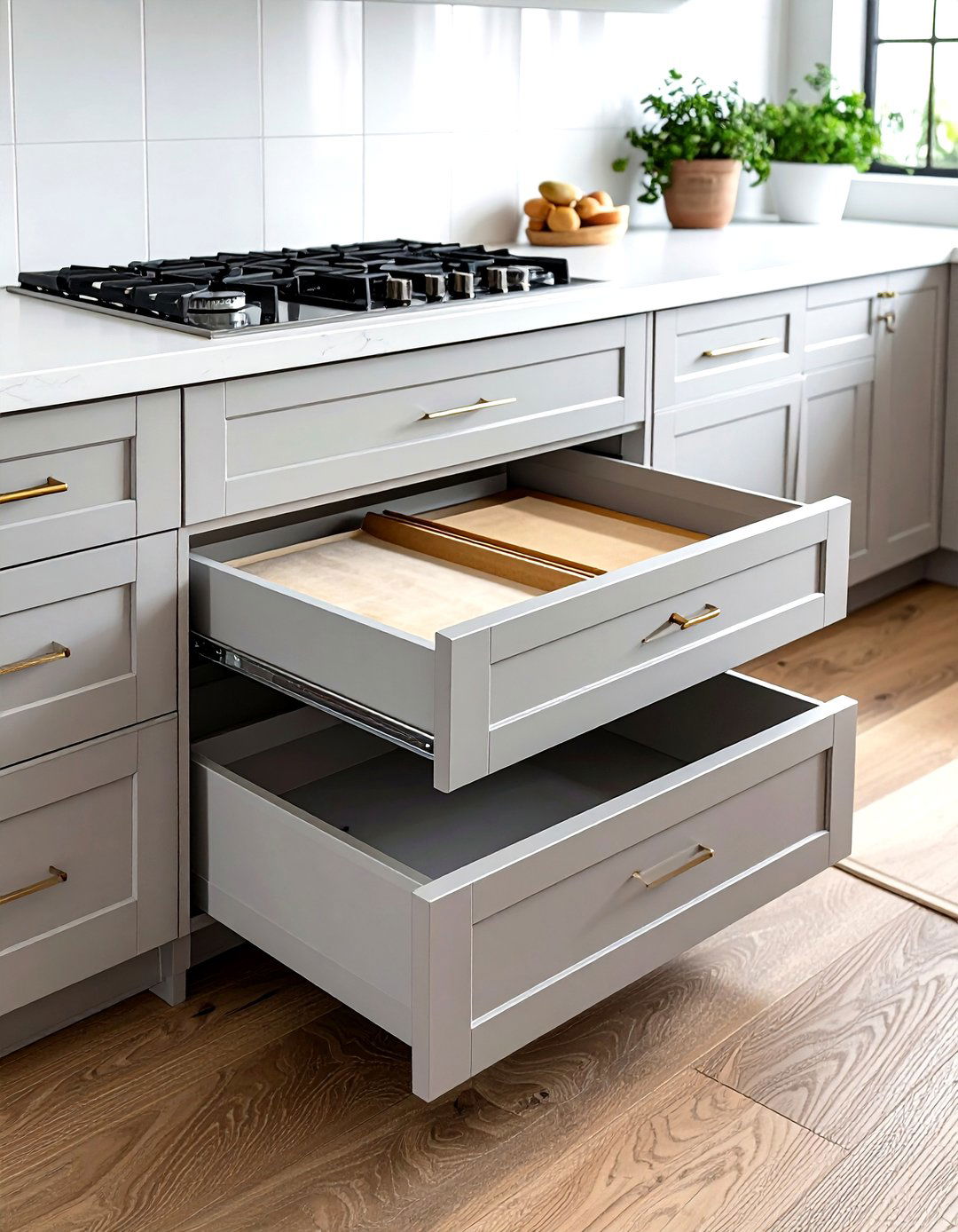 Toe kick drawers - 30 kitchen clever storage ideas