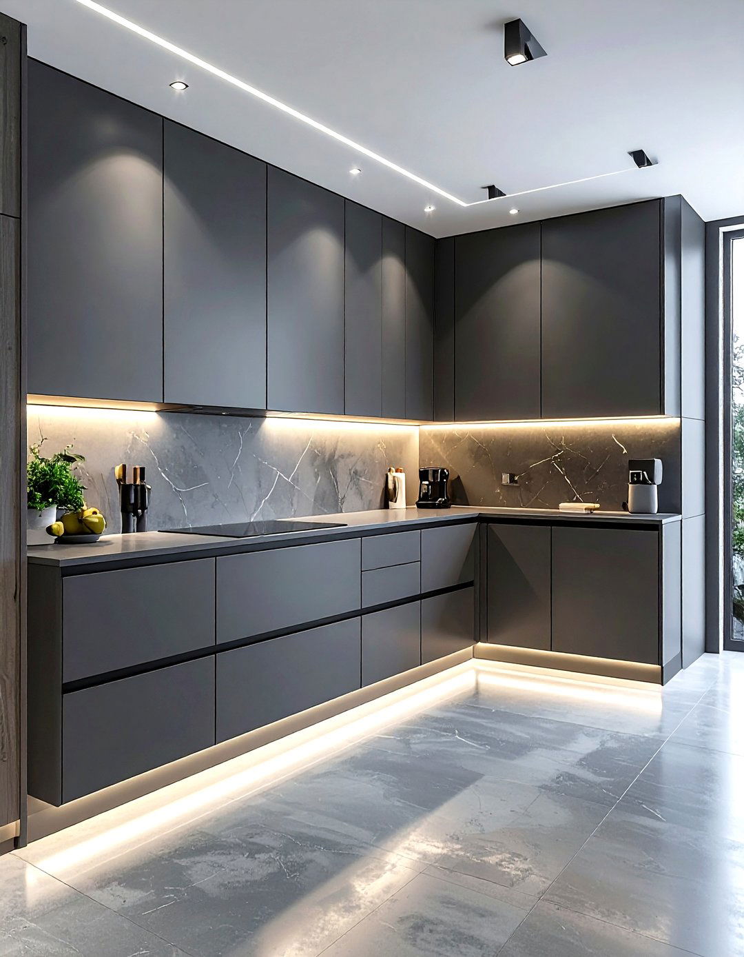 Toe kick lighting - 30 kitchen LED lighting ideas