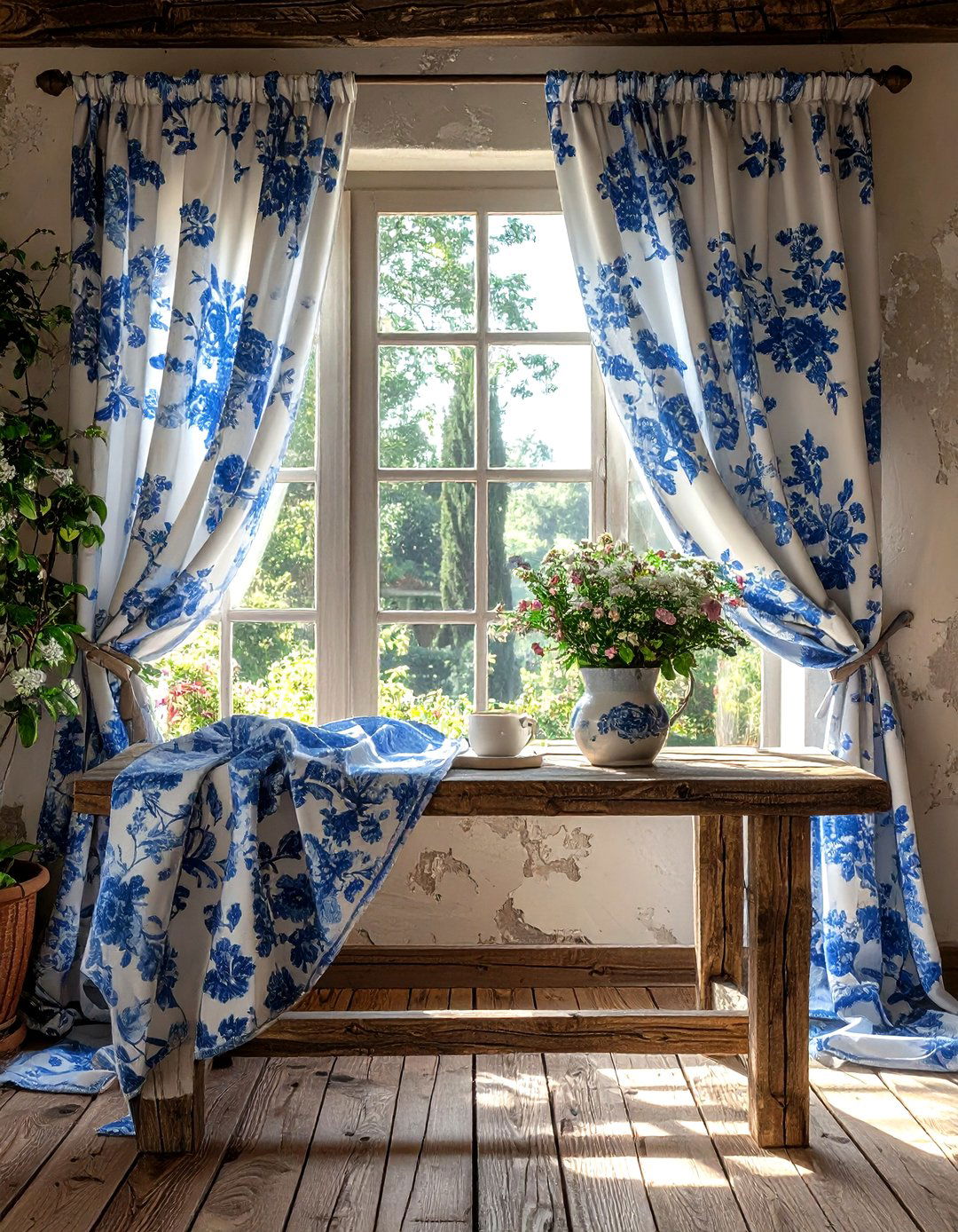 Toile De Jouy Fabrics - 30 Provencal dining room ideas