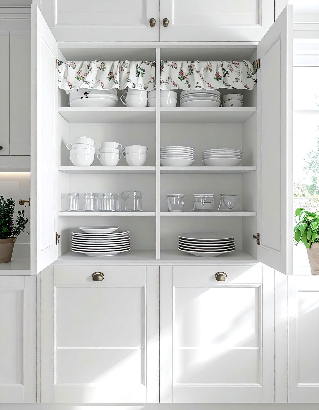 Toile cabinet liner kitchen - 30 toile decor ideas