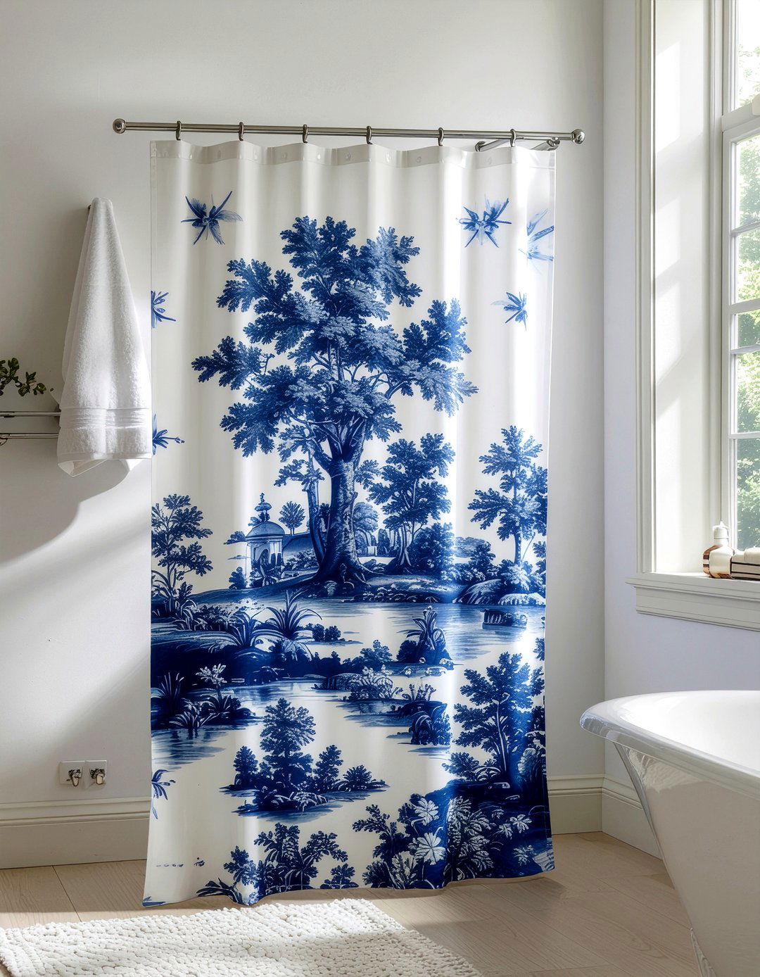 Toile de Jouy - 30 French country bathroom ideas