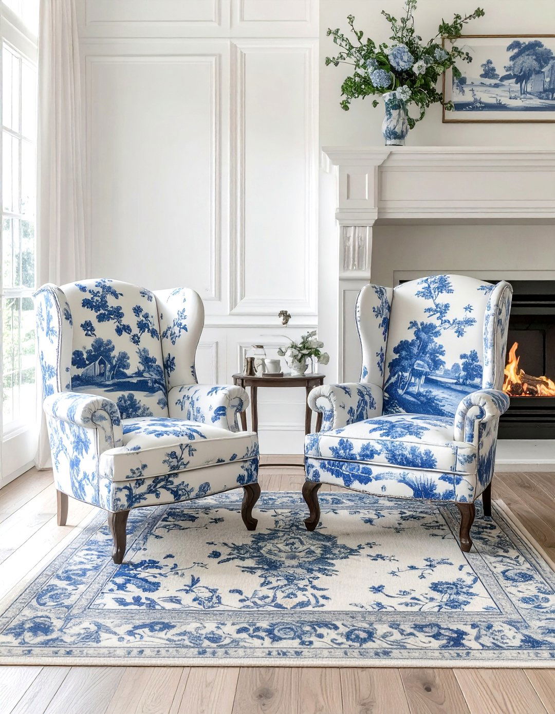 Toile fabric upholstery - 30 new traditional decor ideas
