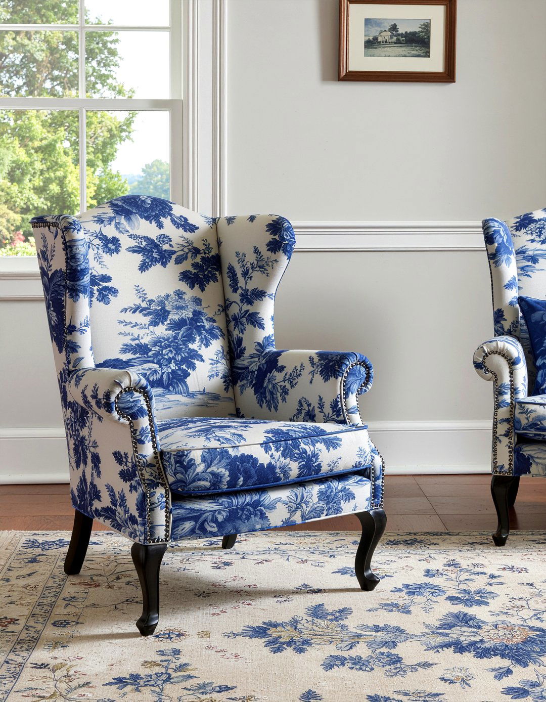 Toile fabric upholstery - 30 French country living room ideas