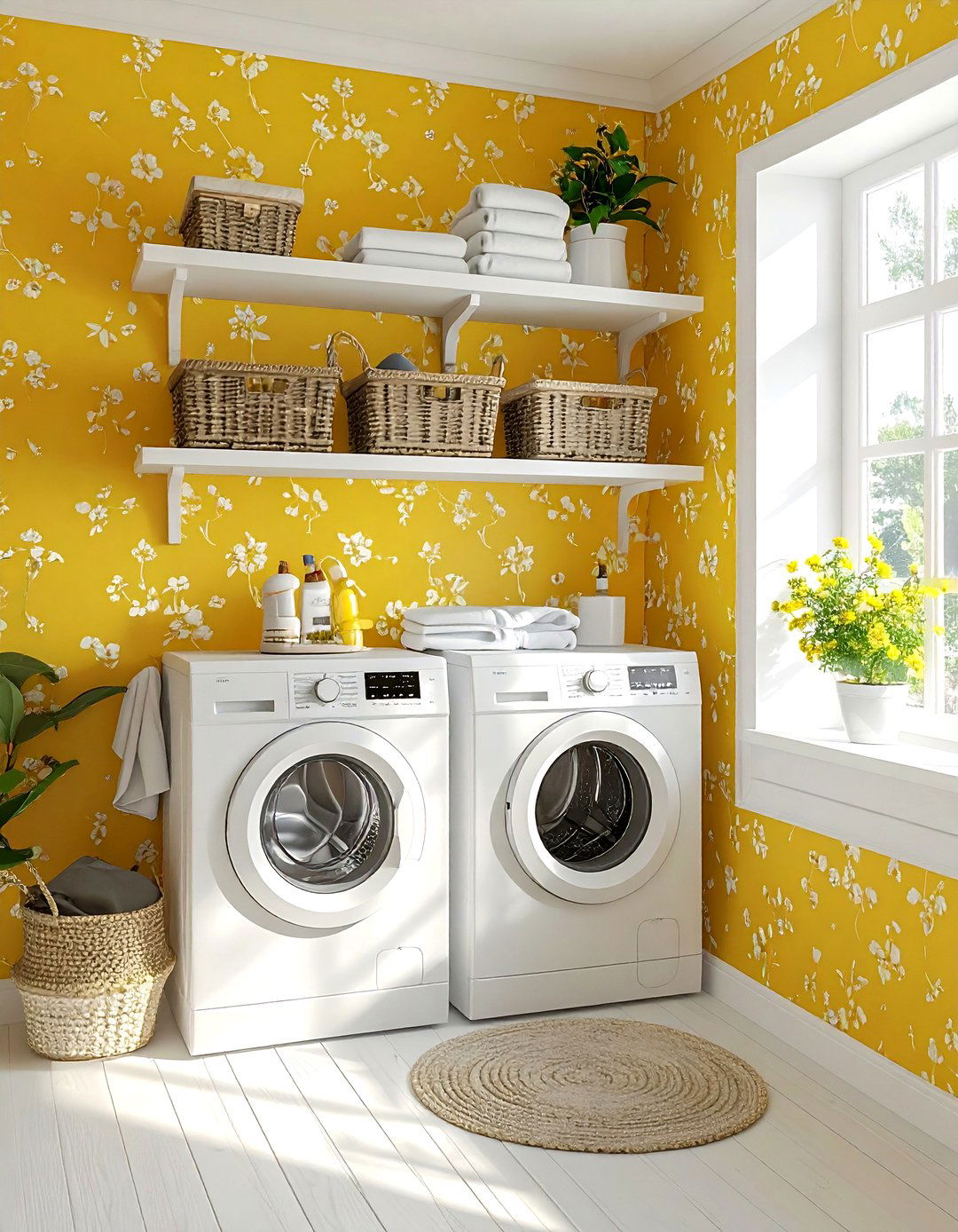 Toile laundry room wallpaper - 30 toile decor ideas
