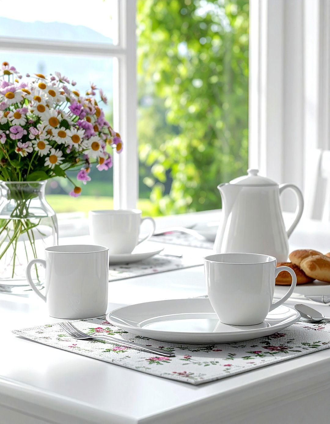 Toile placemats dining table - 30 toile decor ideas