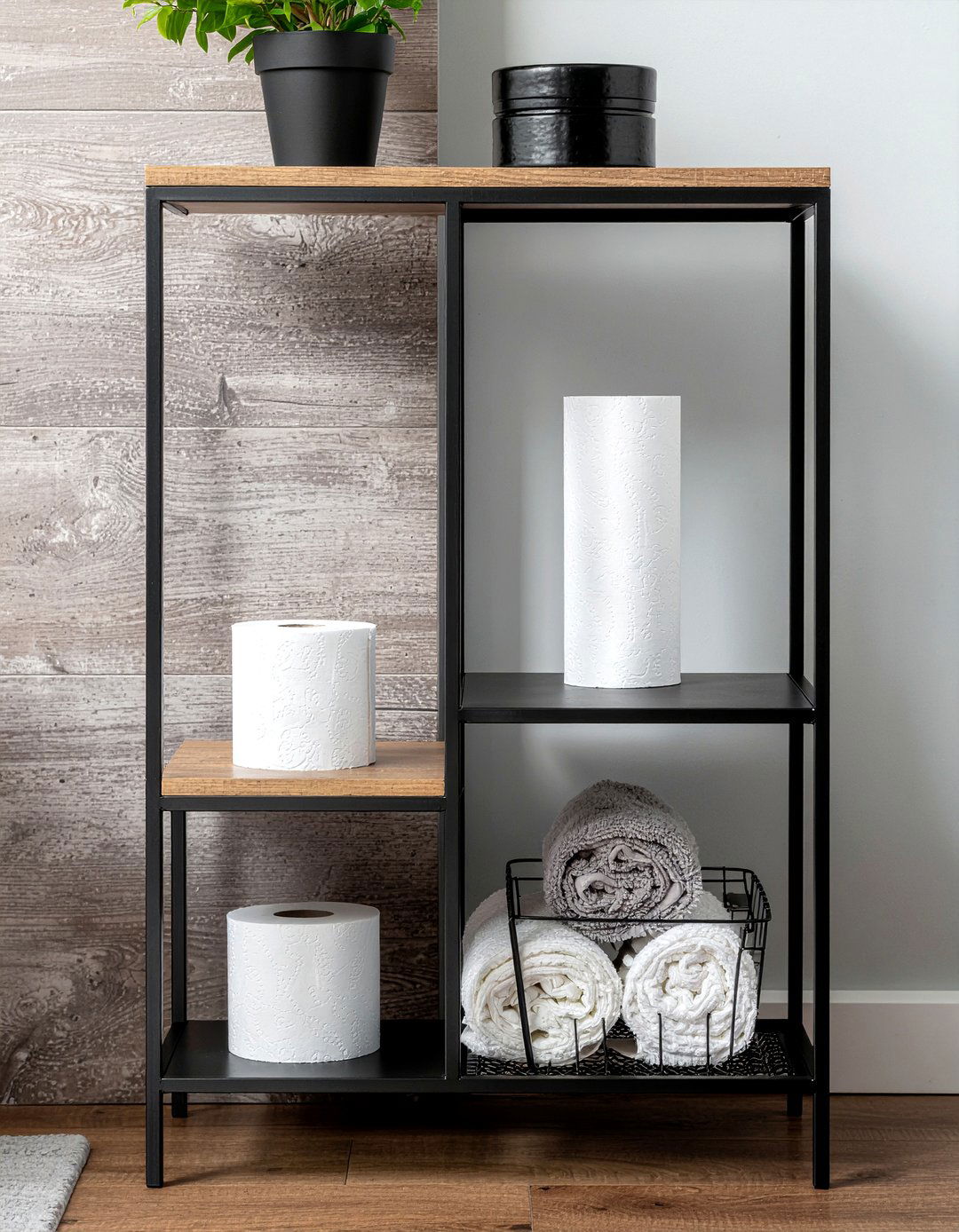 Toilet Paper Storage Stand - 30 bathroom organizer set ideas