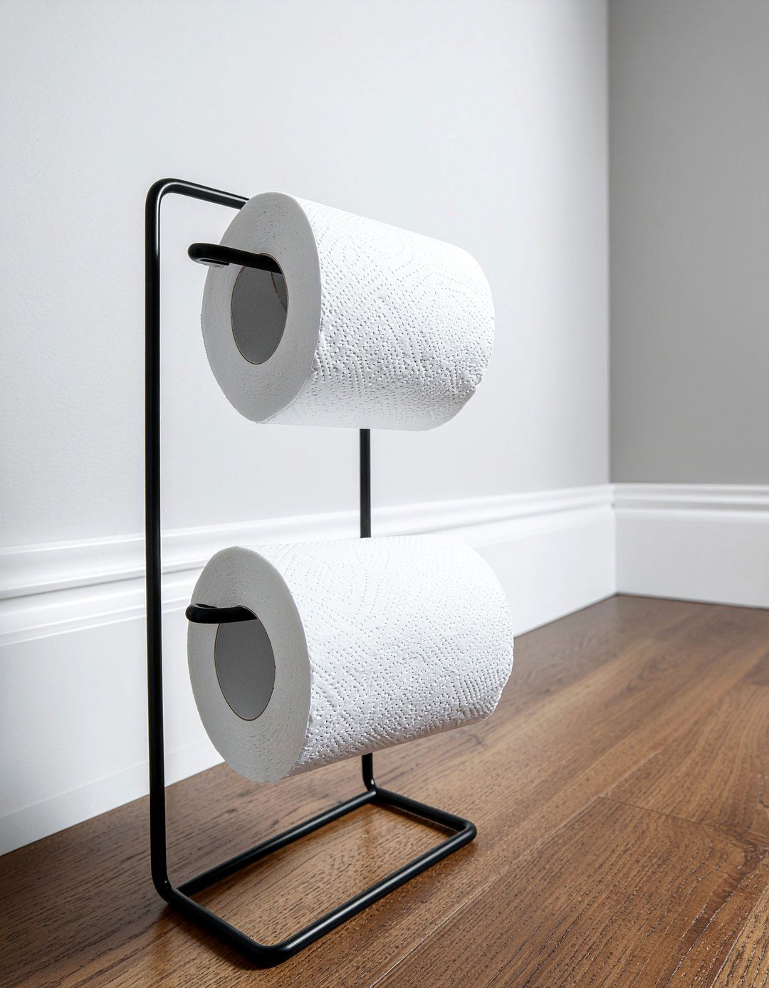 Toilet paper holder stand - 30 bathroom easy update ideas