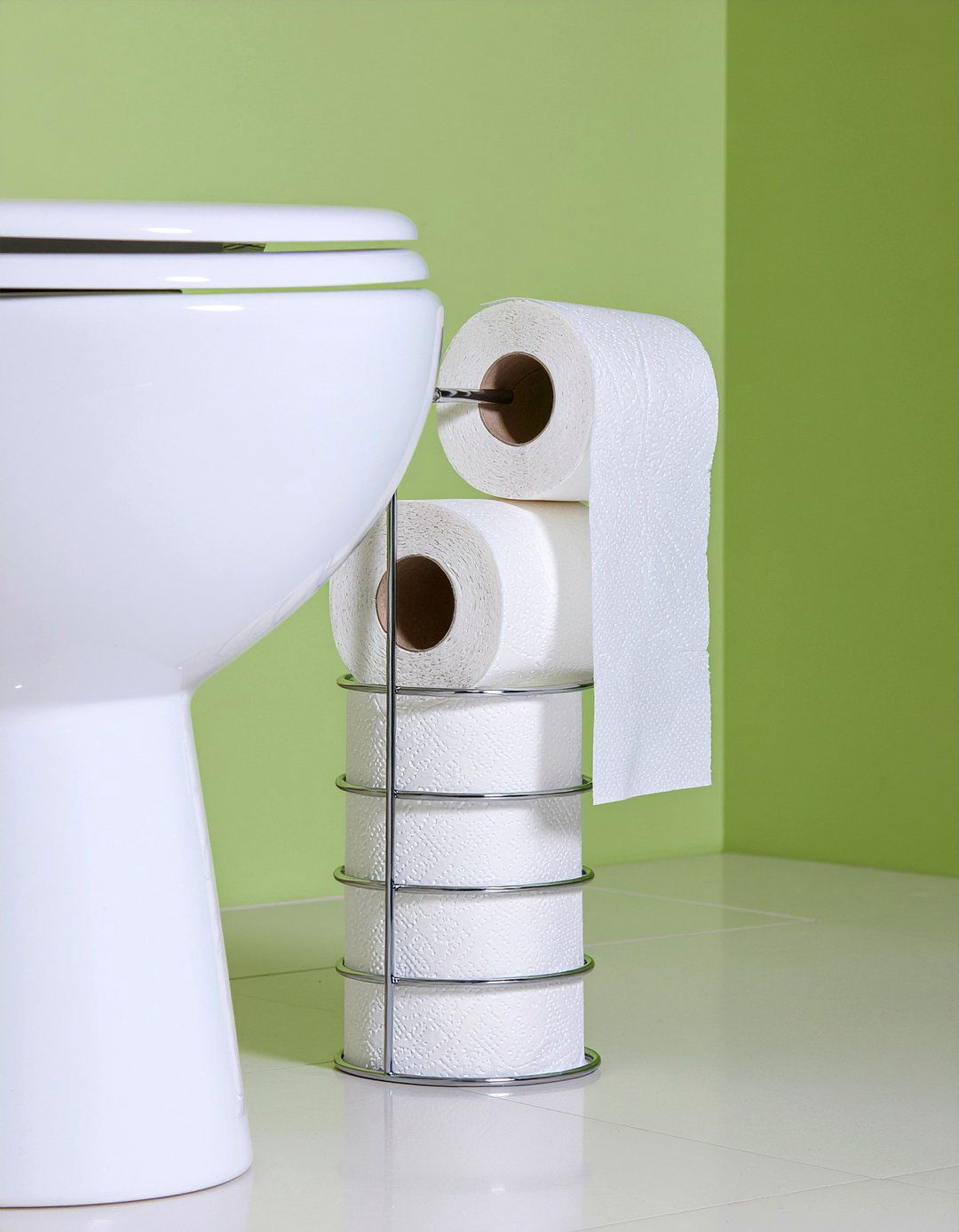 Toilet paper stand - 30 bathroom creative storage ideas