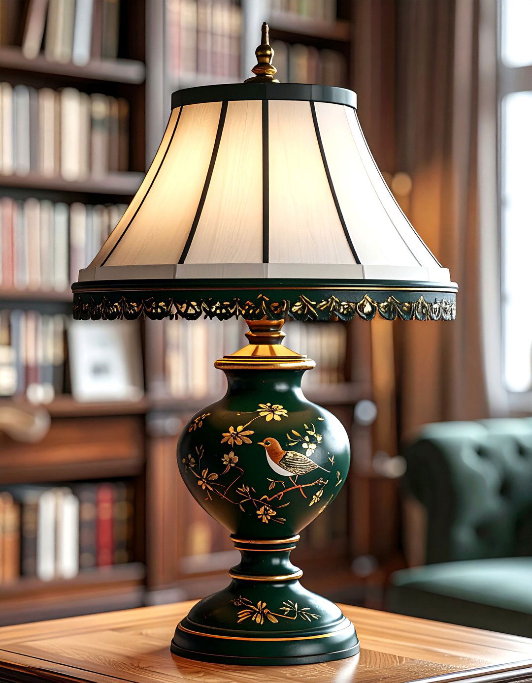 Toleware Painted Metal Lamp - 30 vintage lamp ideas