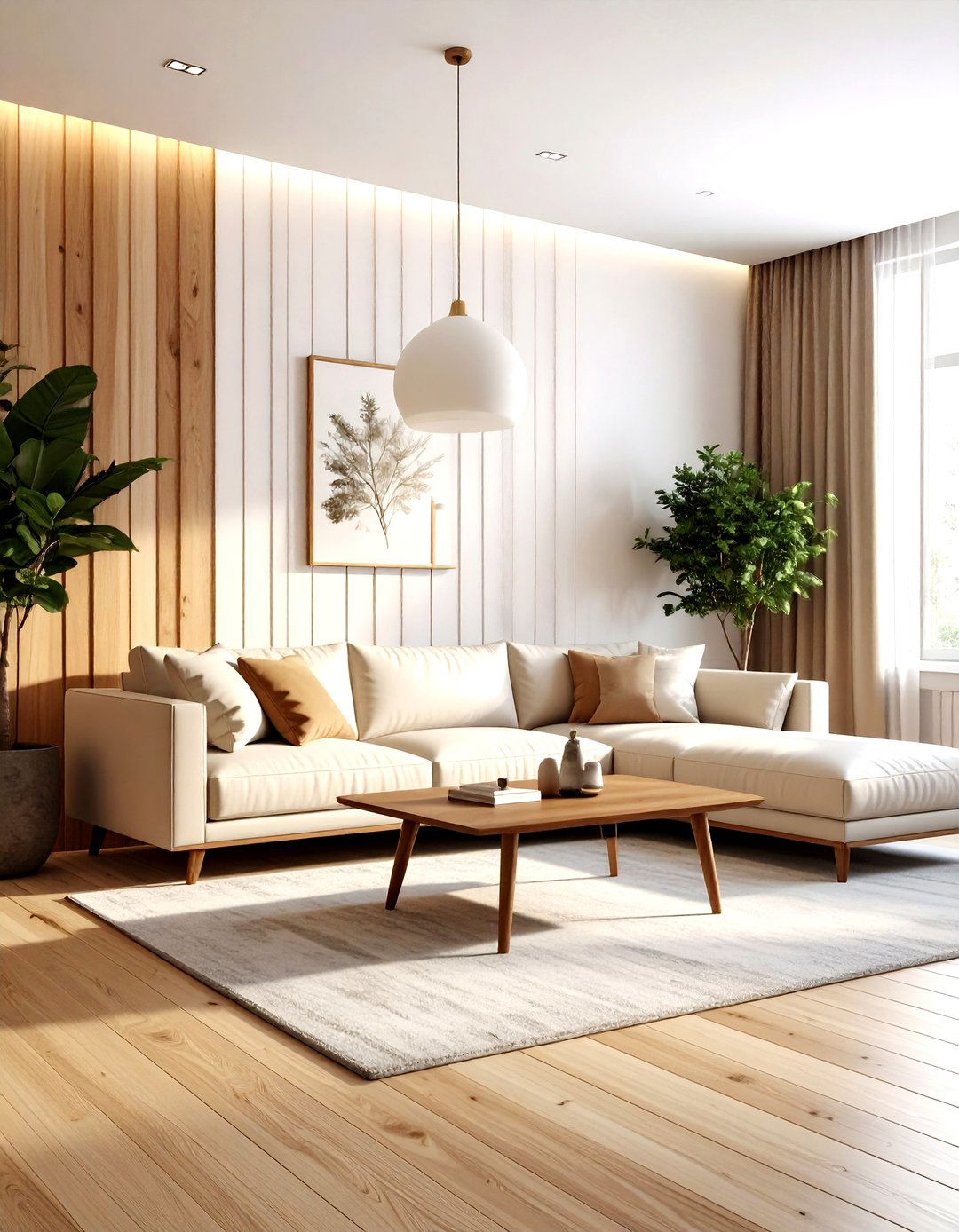 Tongue and groove wall - 30 living room molding ideas