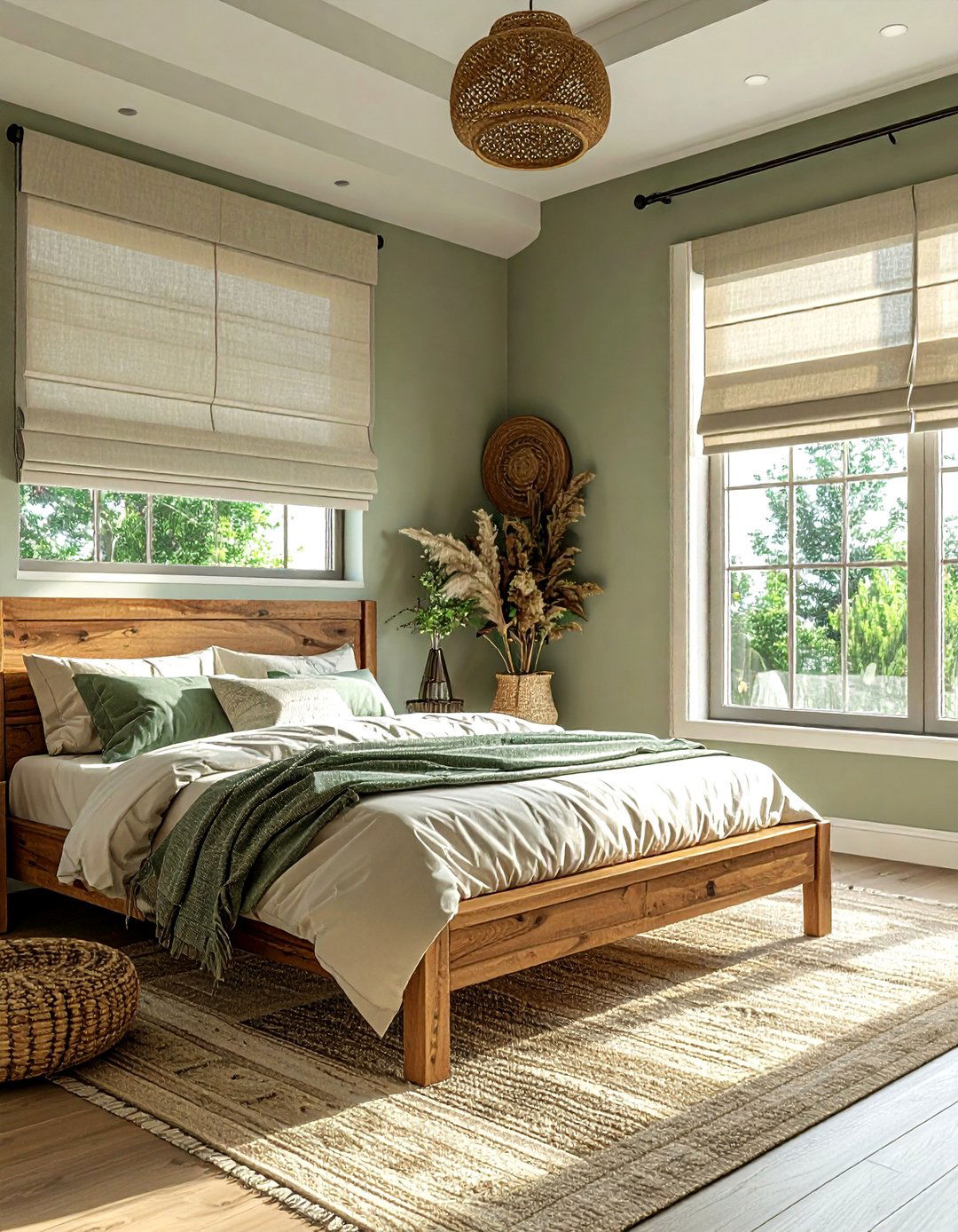 Top Down Bottom Up Shades - 30 bedroom window treatment ideas