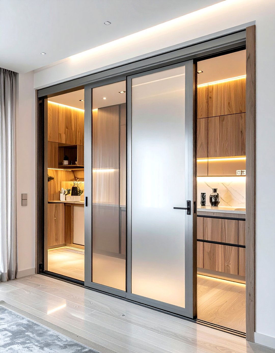 Top hung bifold doors - 30 living room bifold doors