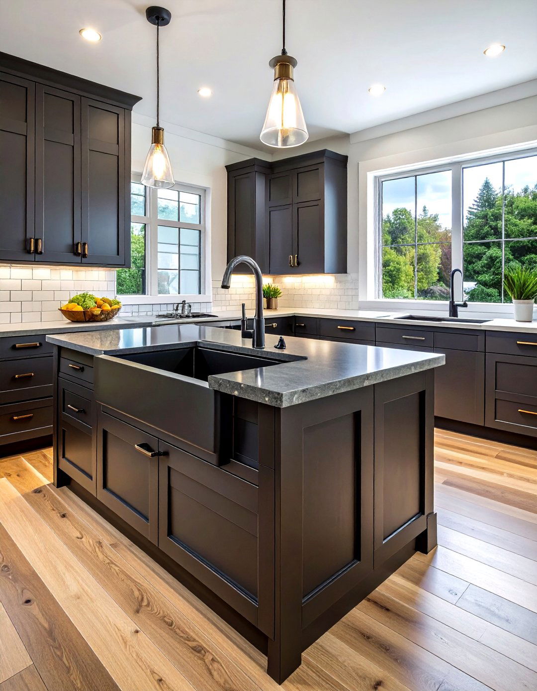 Top mount farmhouse sink - 30 farmhouse sink kitchen ideas