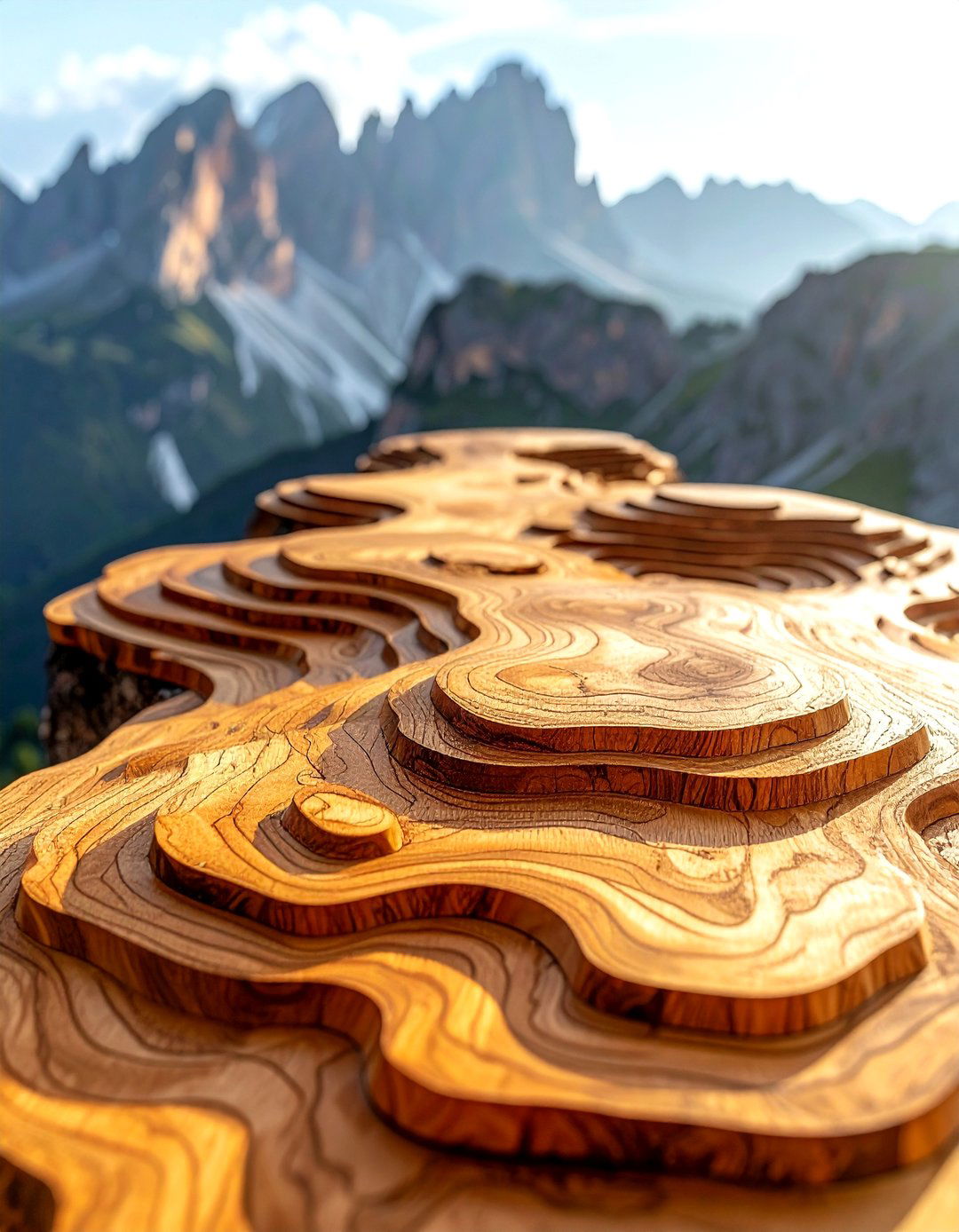 Topographic D Map - 30 map decor ideas