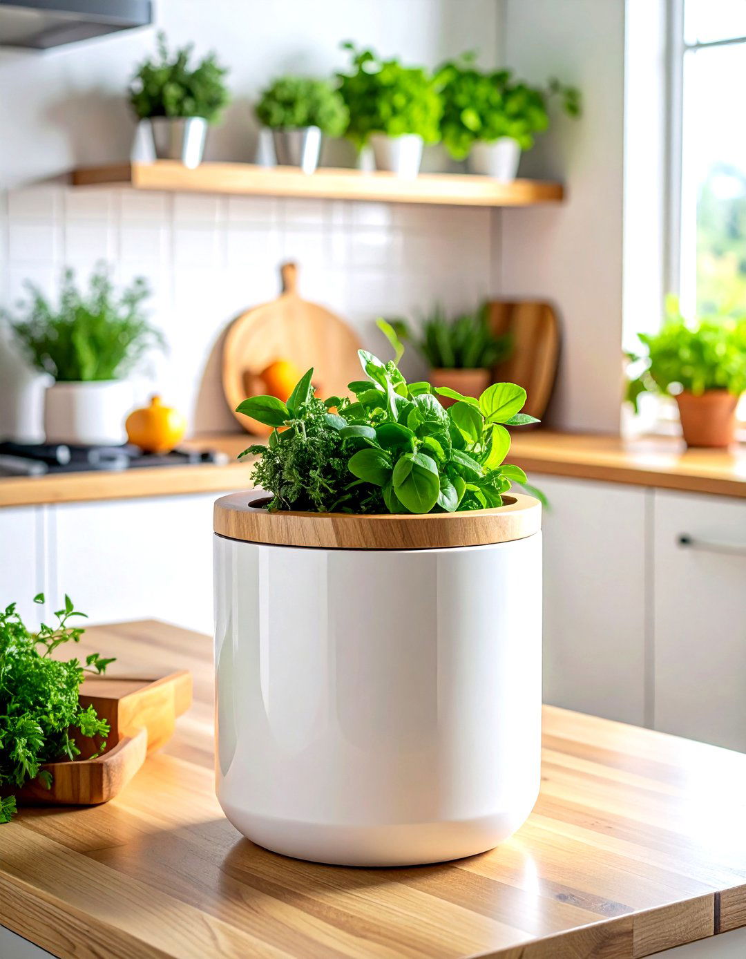 Touchless Countertop Compost Bin - 30 touchless kitchen ideas