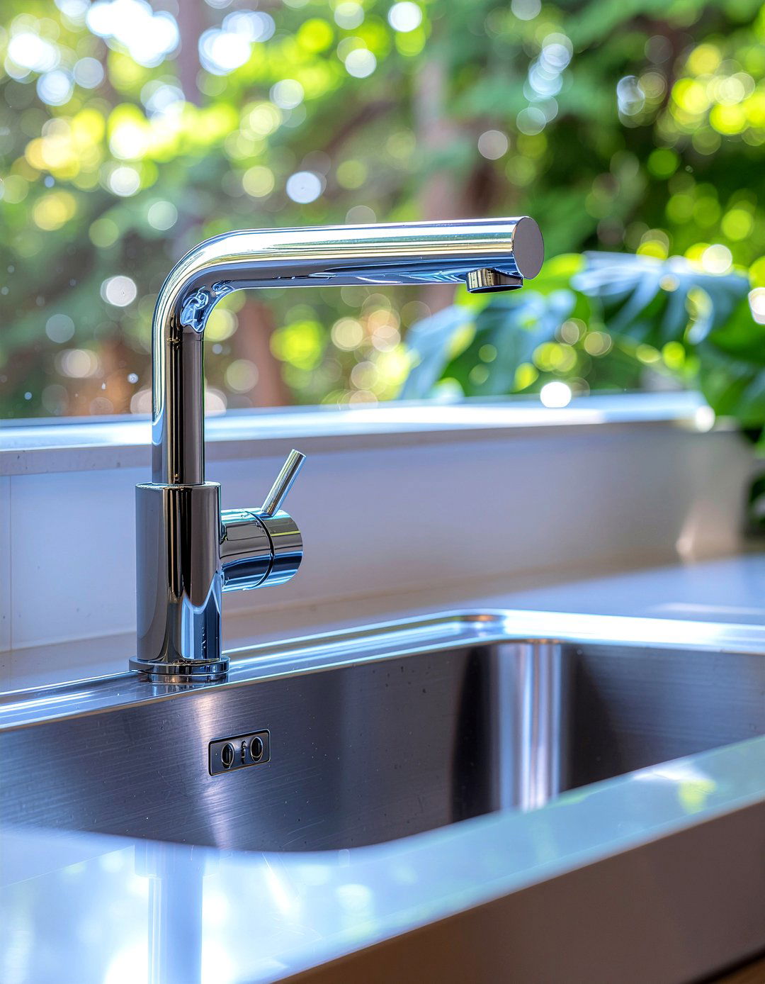 Touchless Kitchen Faucet - 30 easy-clean kitchen ideas