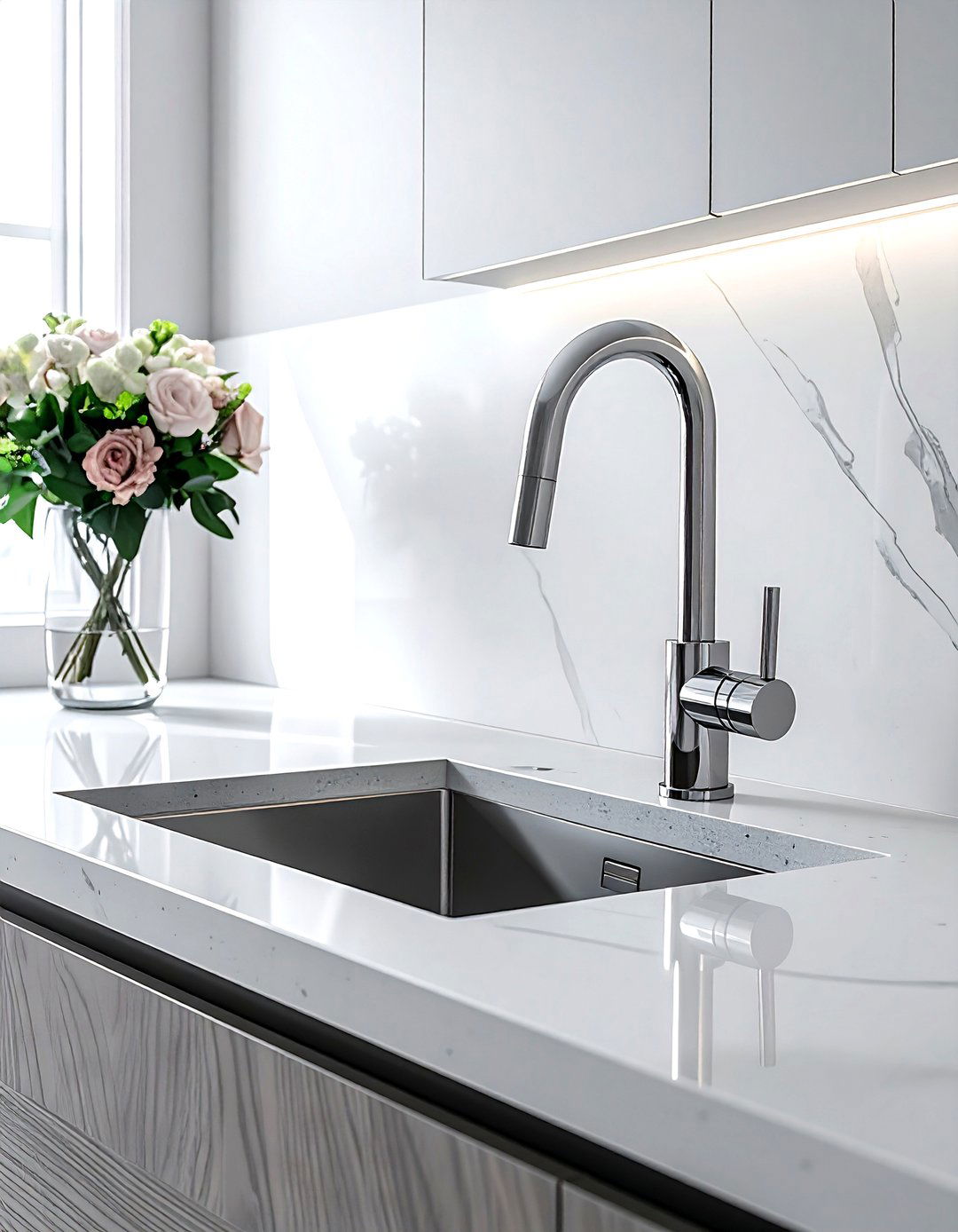 Touchless Pull Down Faucet - 30 pull-down kitchen faucet ideas