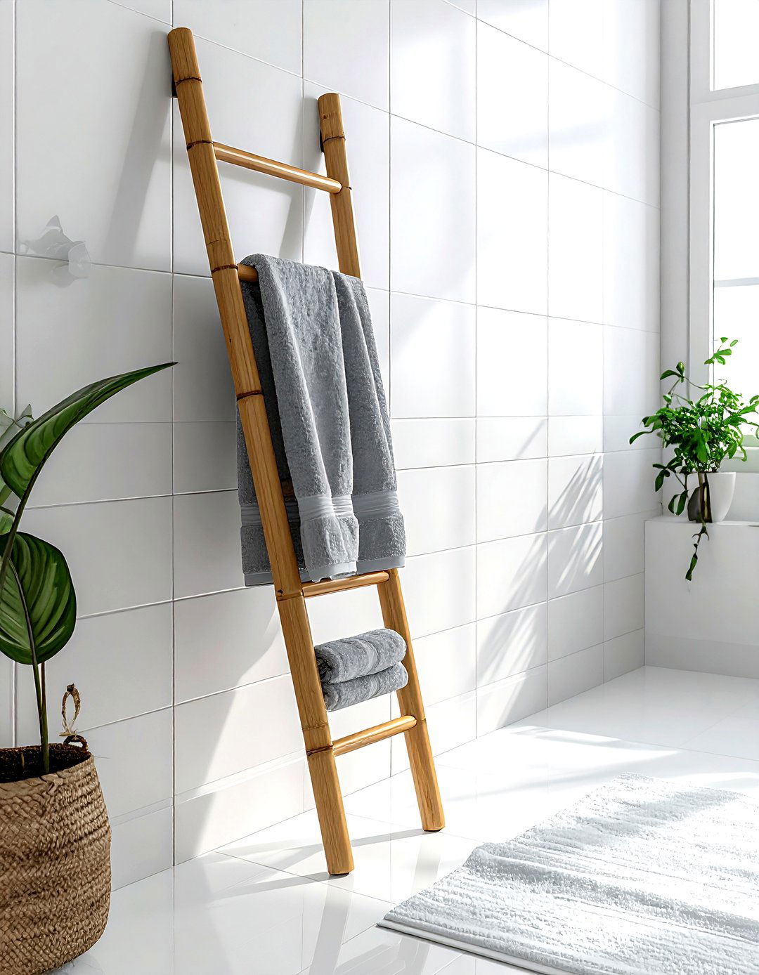 Towel rack - 30 decor improvement ideas