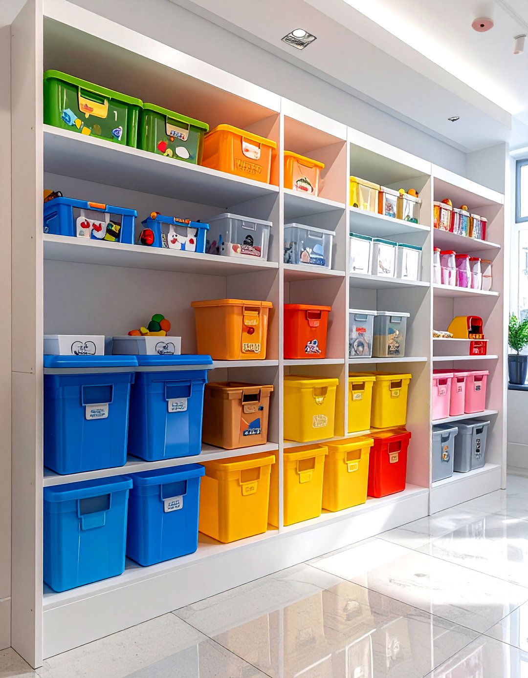 Toy Container Labels - 30 playroom organization ideas