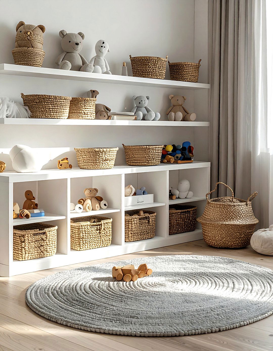 Toy Storage Area - 30 living room organization hacks