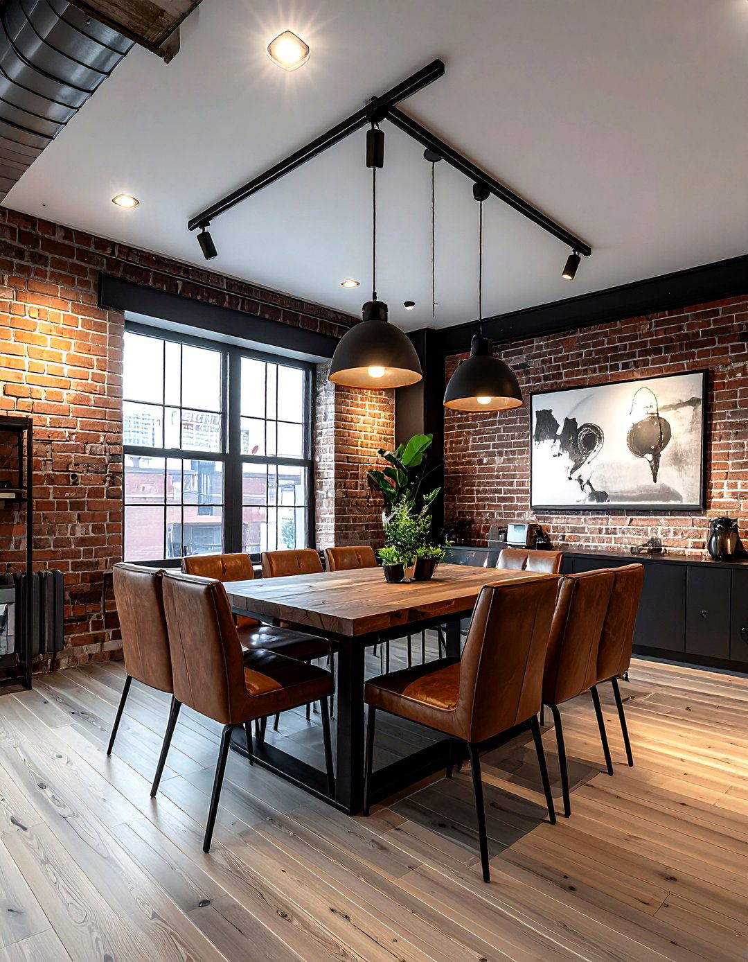 Track Lighting - 30 dining room ambient lighting ideas