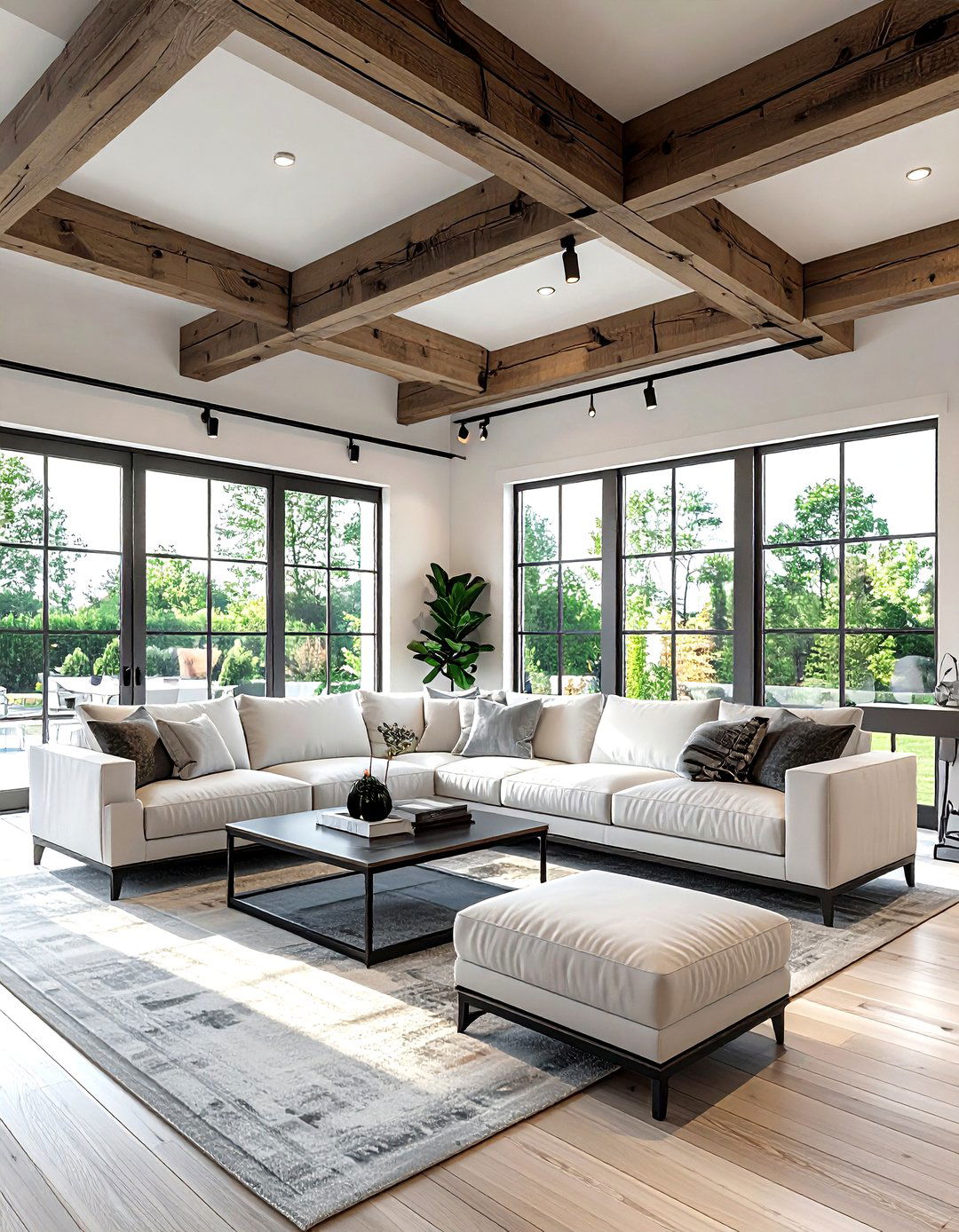 Track Lighting - 30 living room ambient lighting ideas