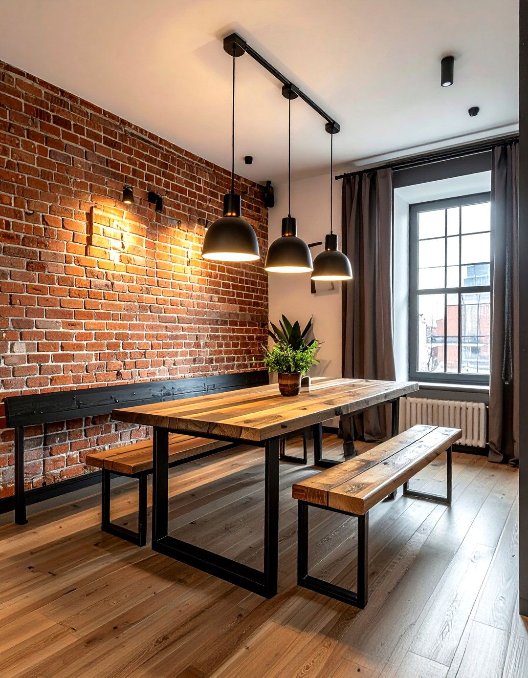 Track lighting for dining area - 30 dining room layered lighting ideas