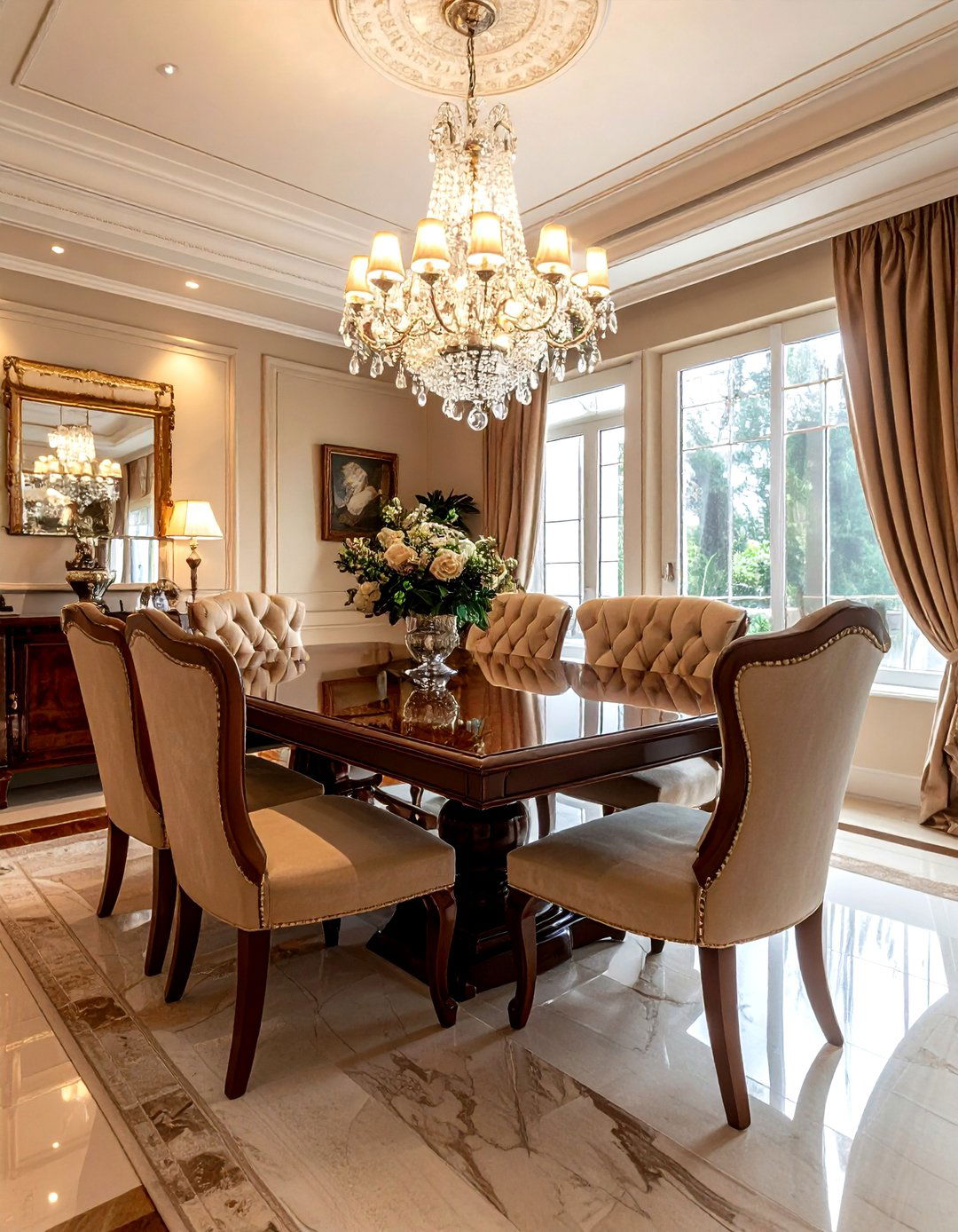 Traditional Beige Dining Room - 30 beige dining room ideas