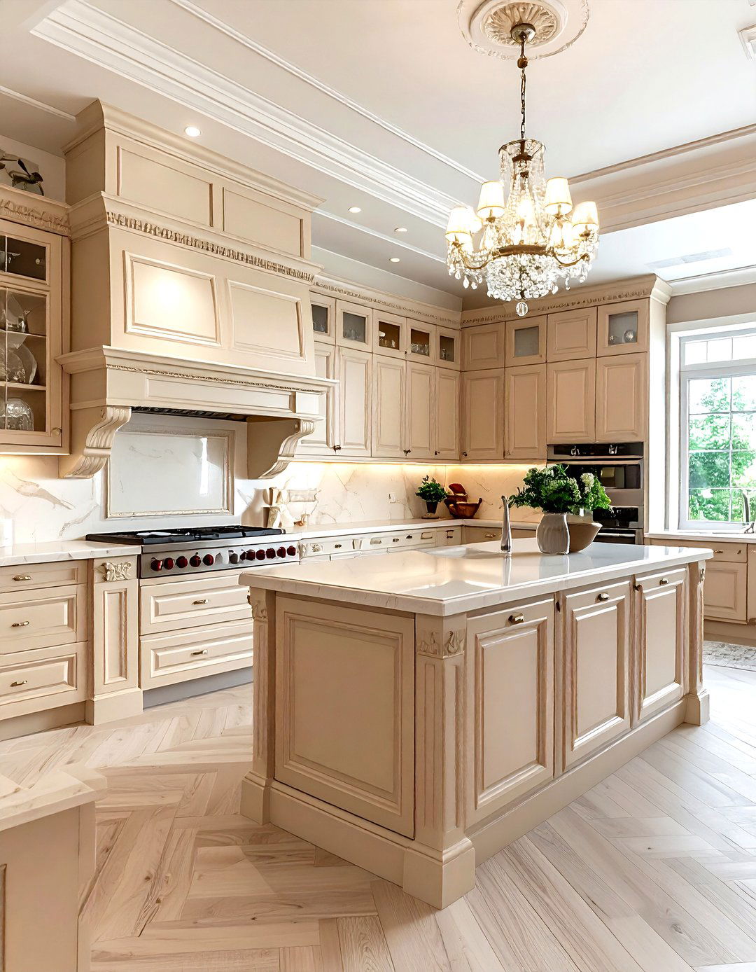 Traditional Beige Kitchen - 30 warm beige kitchen ideas