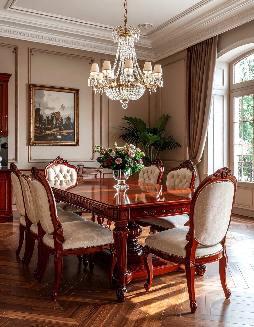 Traditional Cherry Wood Table - 30 dining room furniture ideas
