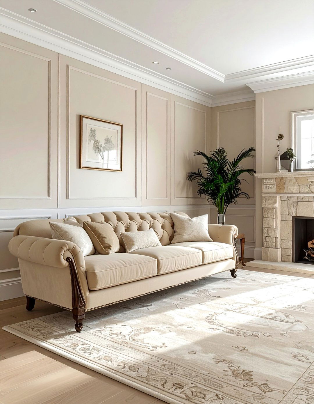 Traditional Coastal Beige Living Room - 30 coastal beige living room ideas