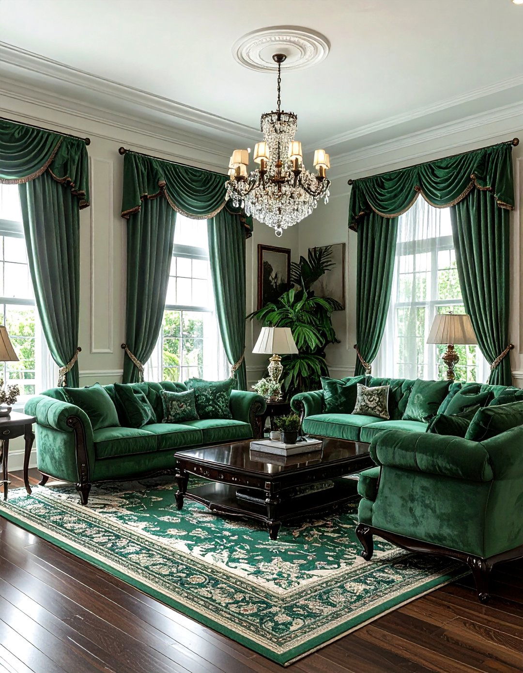 Traditional Coastal Green Living Room - 30 coastal green living room ideas